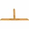 Ekena Millwork Portland Rough Sawn Timber Gable Bracket, Western Red Cedar, 60"W x 35"H x 2"D x 4"F, 14/12 Pitch GBW060X35X0204POR00RWR - alternate 5